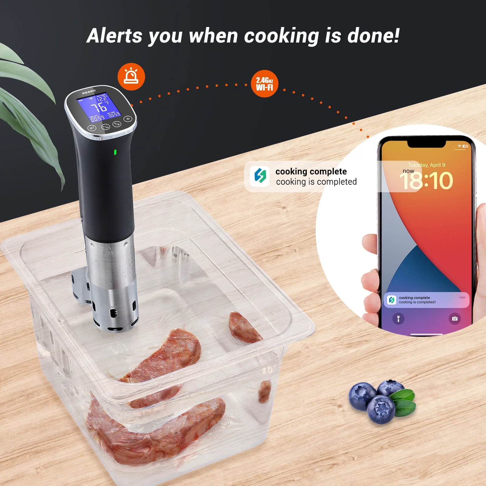 Новый стиль 1000 Вт IPX7 INKBIRD WIFI Sous Vide кулинарная Мультиварка ISV-300W