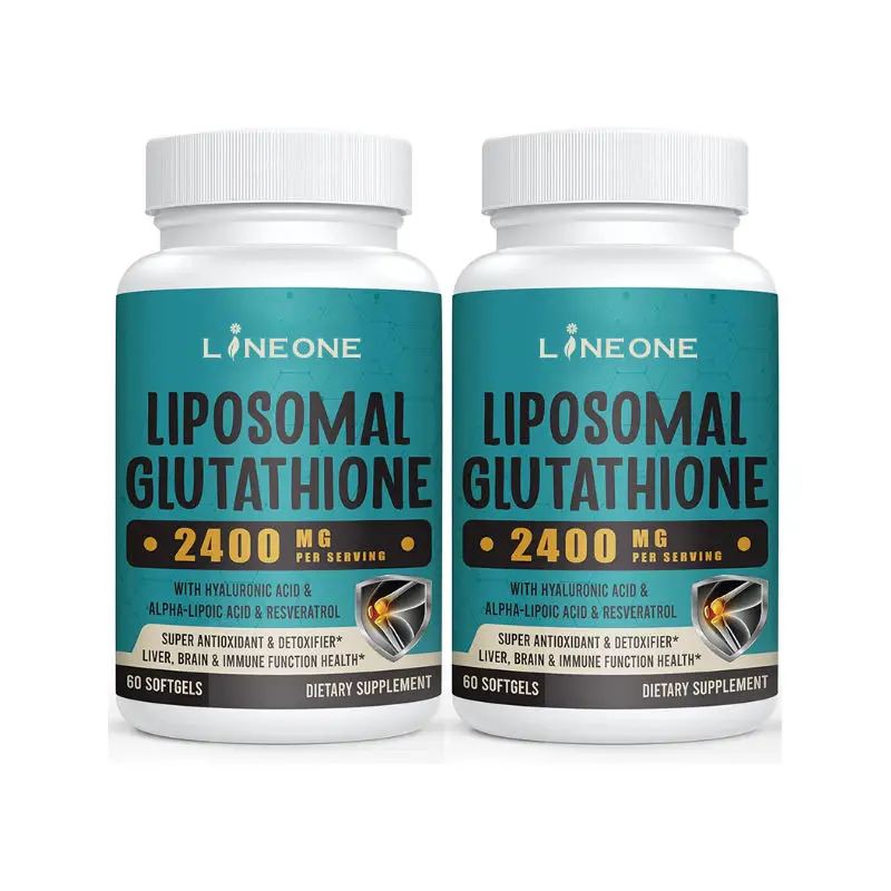 Liposomal  Softgels Max Absorption Active Form L-Glutathione Reduced (GSH) with Hyaluronic Acid Resveratrol Master