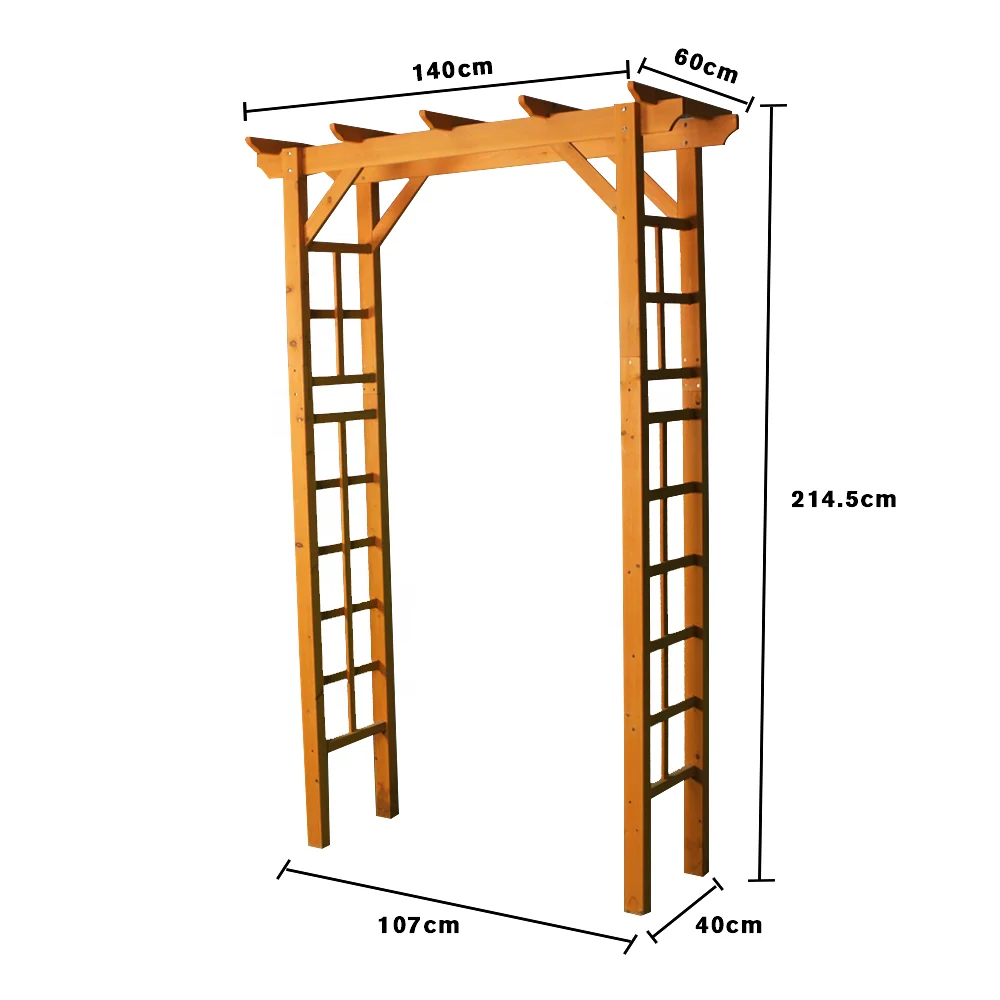 Factory price garden arches wooden garden buildings arch outdoor garden trellis arch