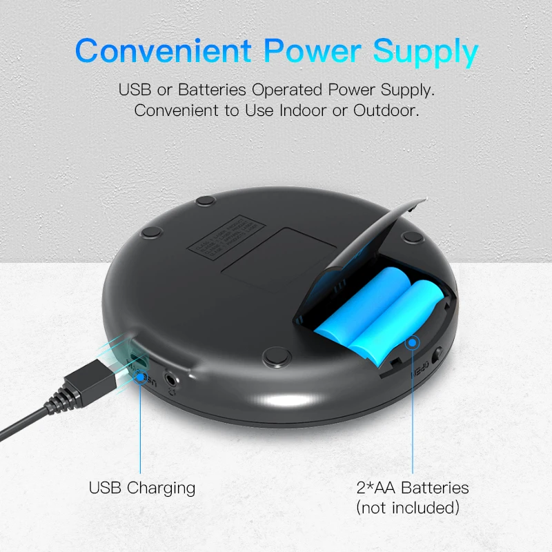 CD Player Amazon Hot Selling Portable CD Player with Headphones, Anti-Skip/Shockproof for Home Travel and Car
