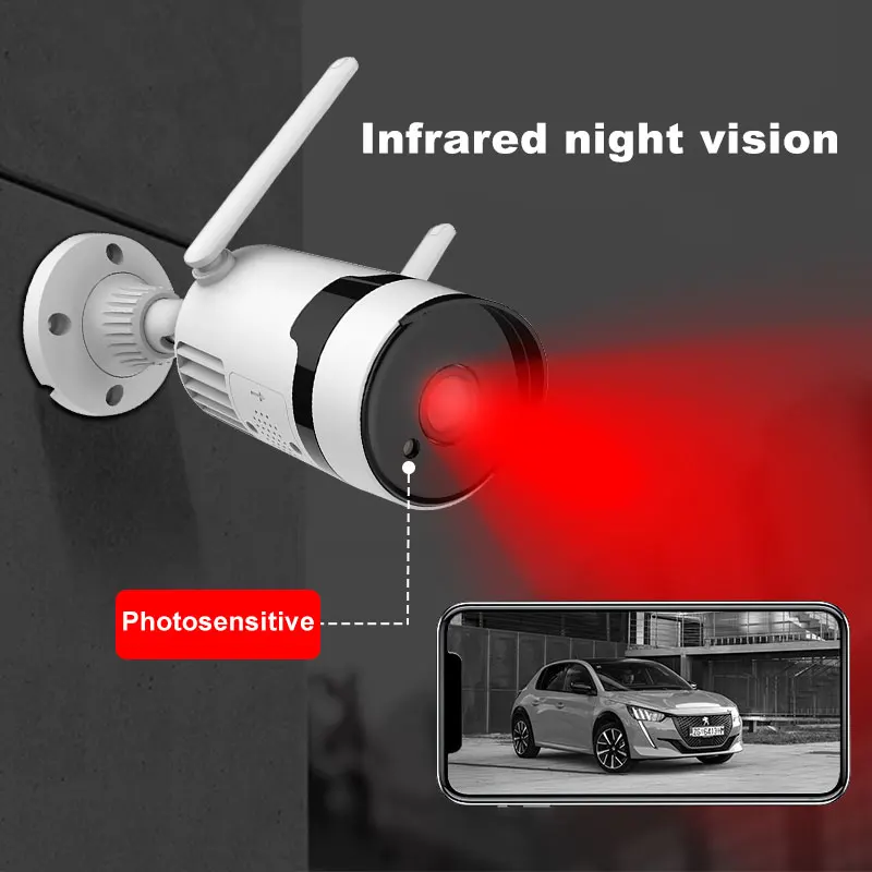 Wholesale 4ch 8ch Cctv Camera NVR Kit 3MP 5MP HD Waterproof Outdoor Wifi Wireless Surveillance System Wireless Bullet NVR Kit