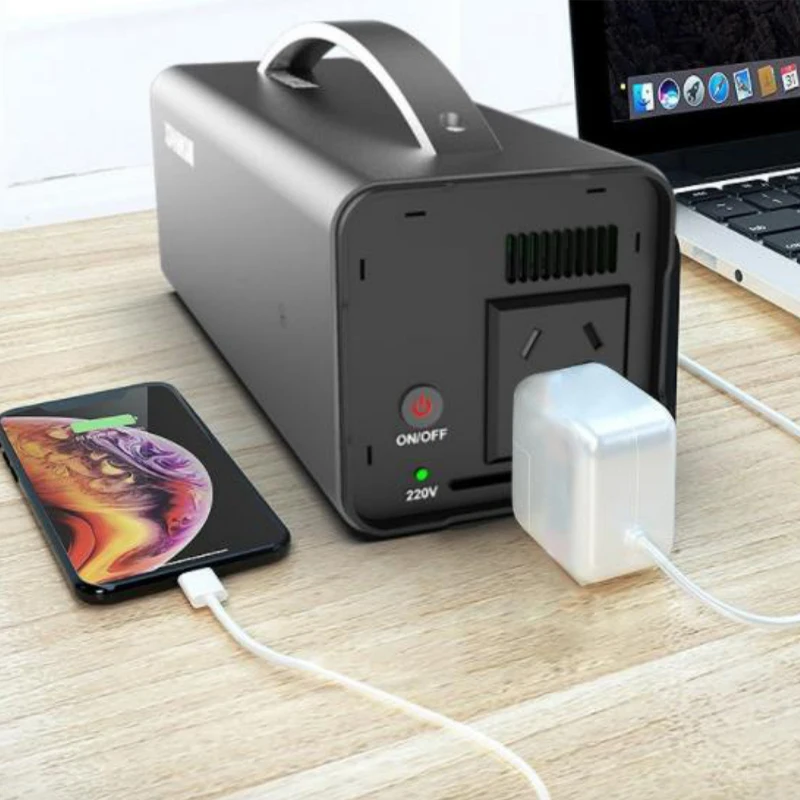 Outdoor Power Supply 200W Portable Power Bank AC DC 22800mAh USB Power Station for Travel Laptop Car