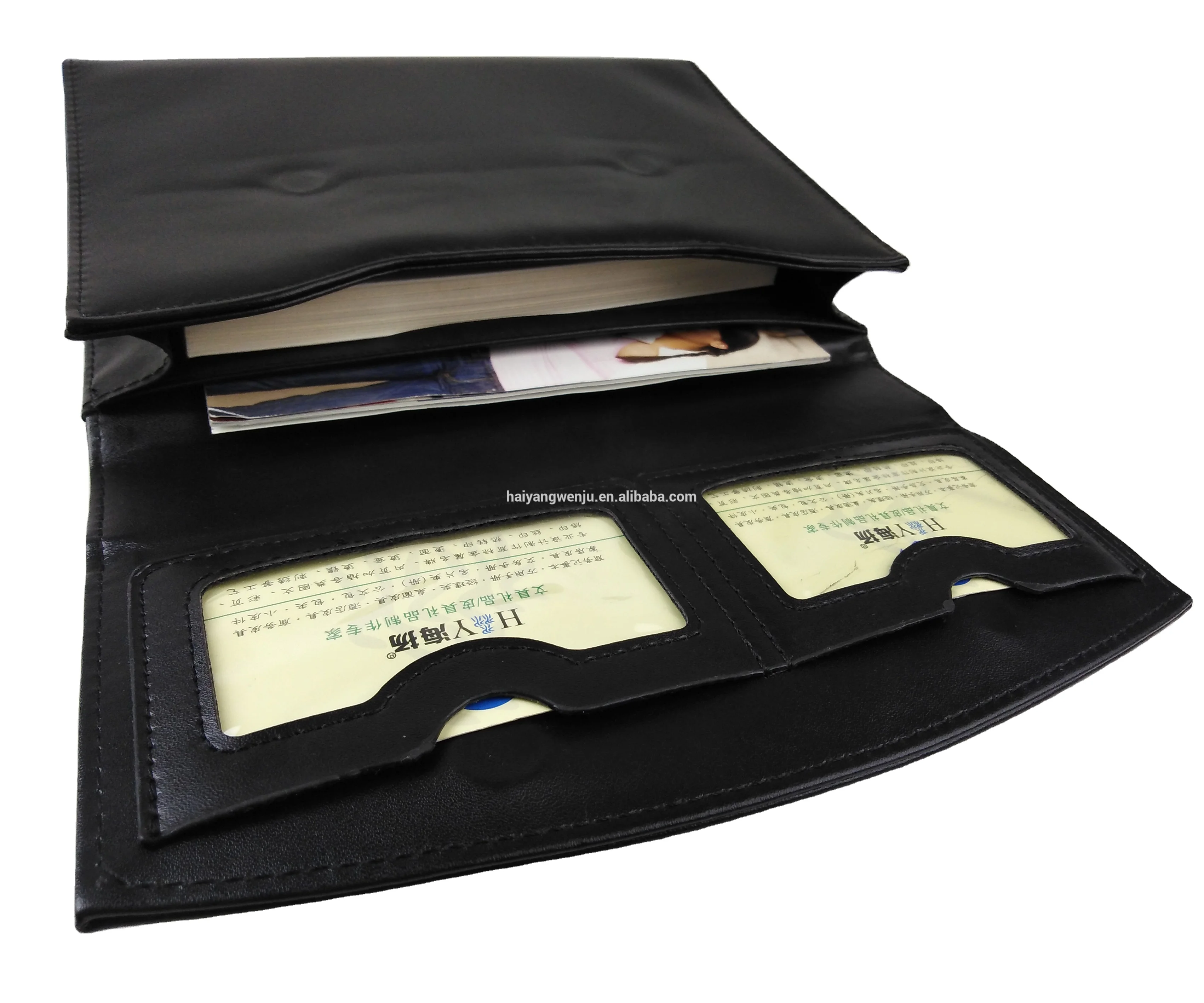 Car organizers Newly Branded Customized Car Bag Business Portfolio Car Leather Document Holder