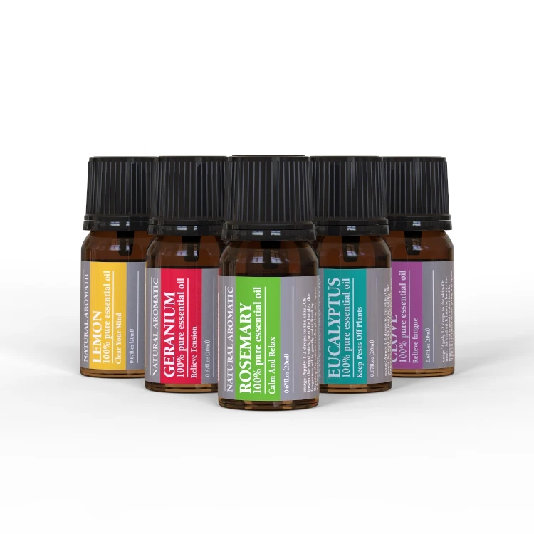 Essential oil gift set kits ylang ylang eucalyptus rose perfume aromatherapy aroma essential body oil set massage essential oil