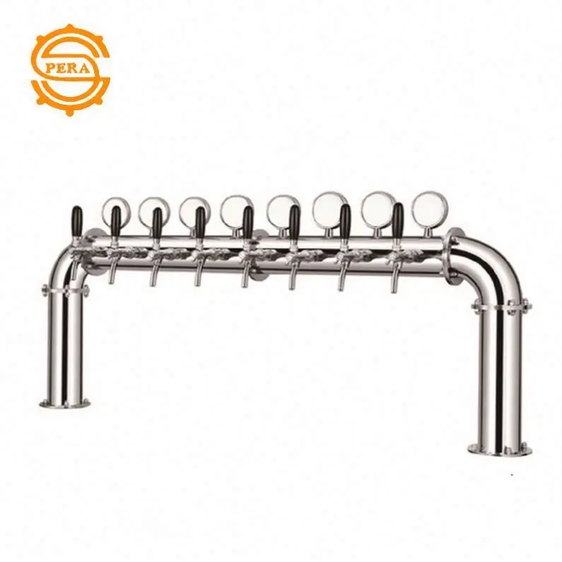 U shape draft beer dispenser cooling tower with LED light for sale