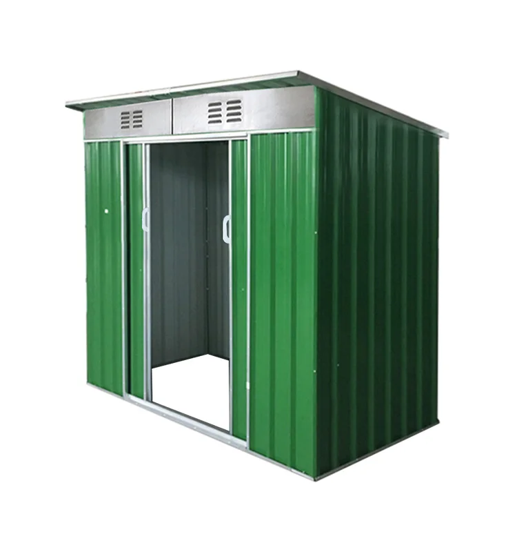 6x3ft Pent Roof Metal Storage Shed Garden Shed