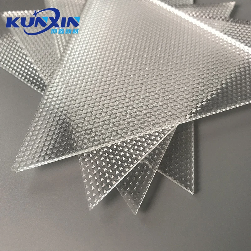 Translucent 1.2mm 1.5mm 2.0mm  UGR<19 Anti Glaring Acrylic Prismatic Diffuser Plate
