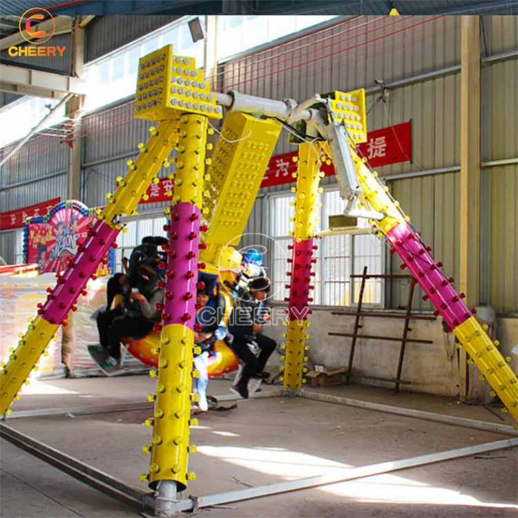 Attractive funfair amusement park attraction kids rides spinning mini 6 seats pendulum swing ride