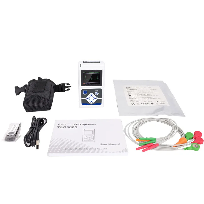 CONTEC TLC9803 holter ecg monitor 3-lead 24h holter monitor