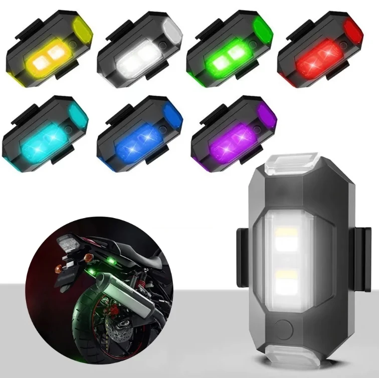 Popular 7 Colors Car Warning Signal Lamp Waterproof Airplane Flashing Lights For Aircraft Uav Night Navigation Lamps