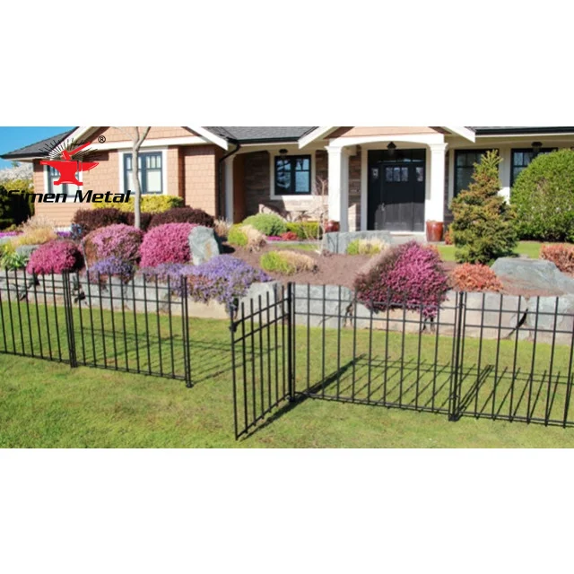 2024 Decorative garden fence panels wrought iron metal fence water proof easy storage and handling Top 200 sale in America