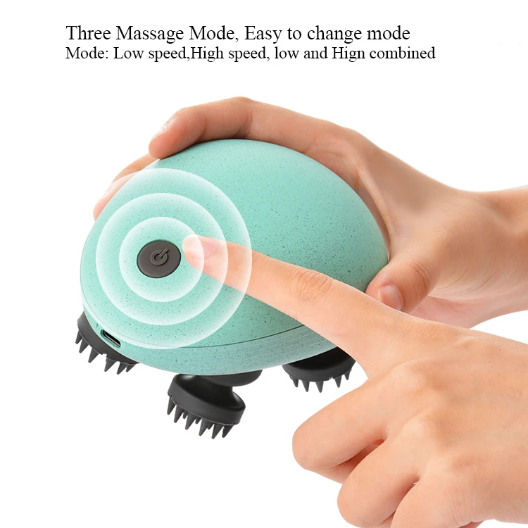 Vibrating Scalp Massager Electric Scalp Massager Waterproof IPX7 Hair Scalp Massager Wholesale Bi-win Low-noisy Below 55db Head