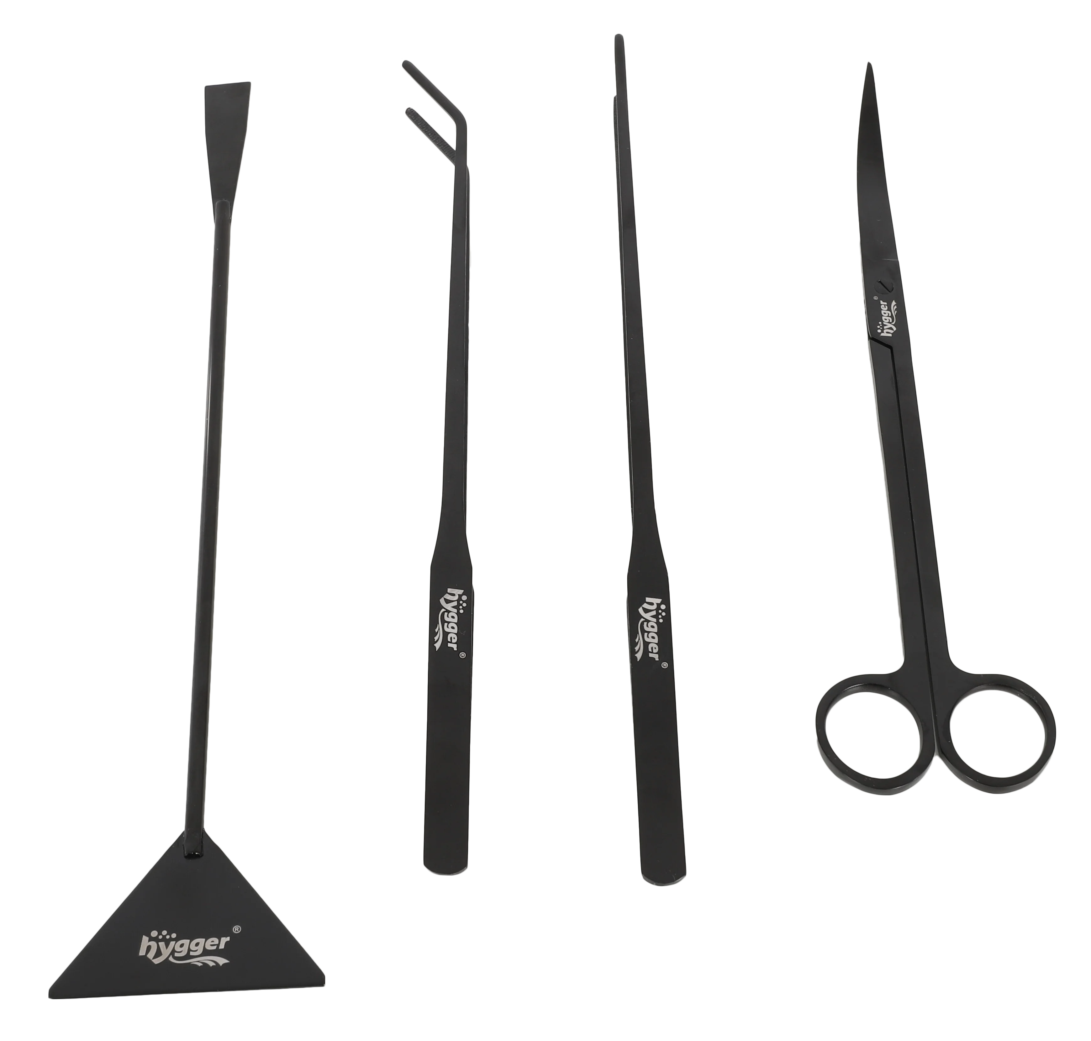 Wholesale Long Stainless Steel Premium Aquarium Cleaning Tools Aquatic Plant Tweezers Scissors Spatula