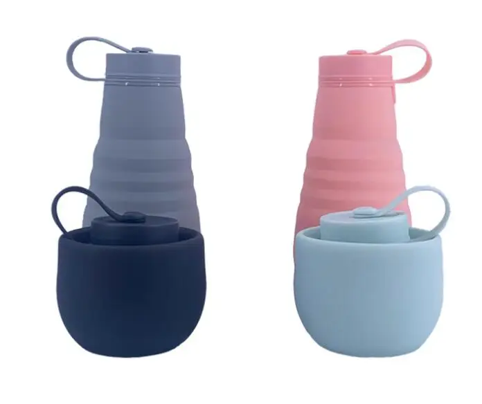
Wholesale low price ECO friendly eco friendly water bottles silicone foldable hot water bottle for kids 