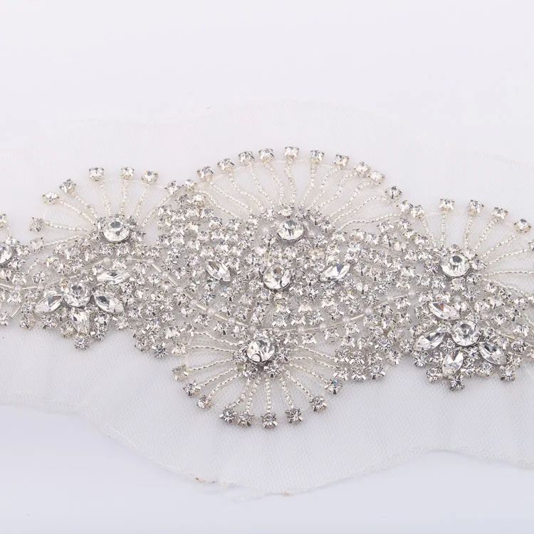 
Custom Large White Lace Flower Applique Collar Embroidery Design 