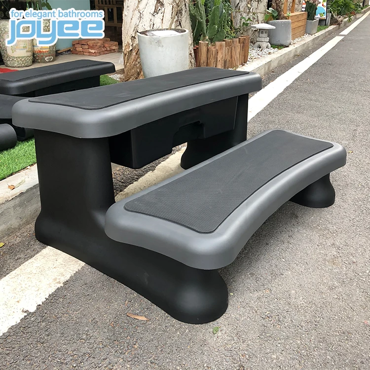 JOYEE Fashion outdoor waterproof anti-slop plastic stairs step spa swimming pool ladder for sale with a cheap price