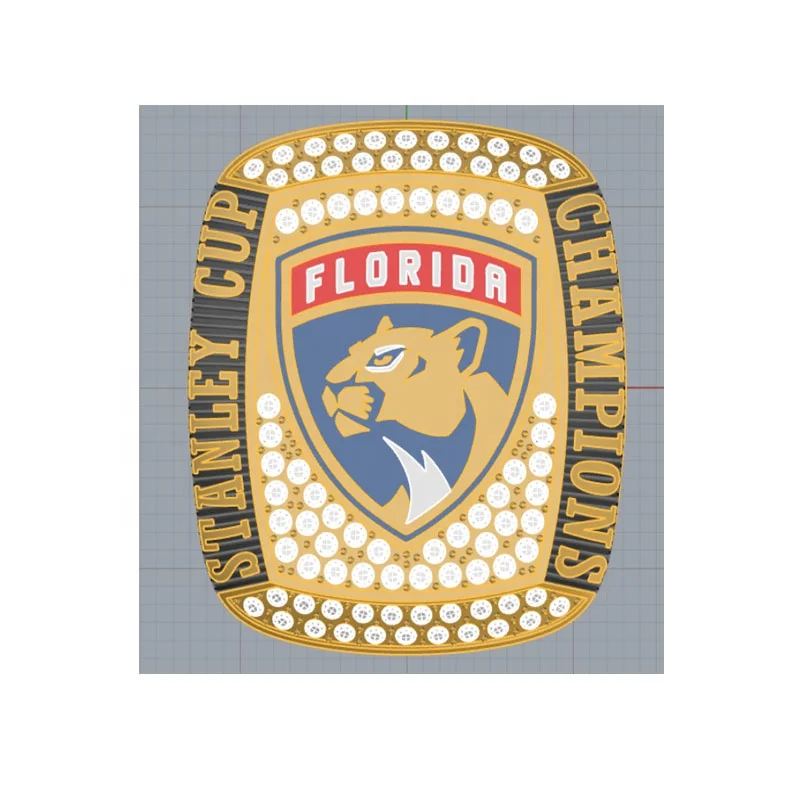 Новейшее Высокое качество Florida Panthers Champion Ring Золотое памятное Подарочное индивидуальное кольцо для мужчин