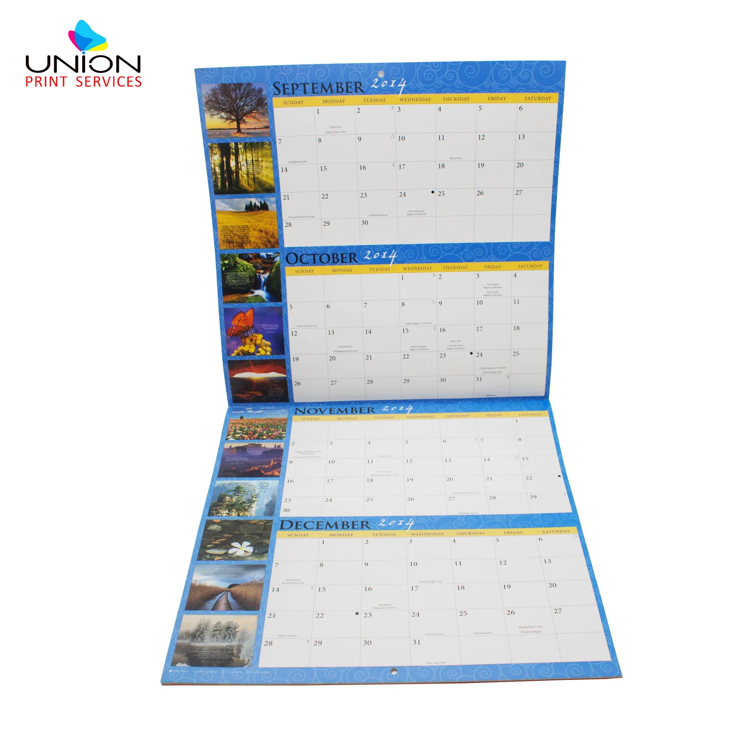  Custom Design Bulk Wholesale 2022 New Wall Calendar Printing
