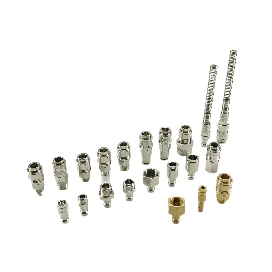 Mini Europe Type Air Quick Coupler Small Size Quick Connector Pneumatic Fitting Brass 6mm Parker Rectus type 21