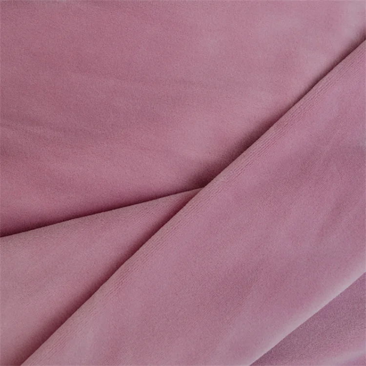 Polyester Spandex Crystal Super Soft Minky Low Pile Plush Multi Colors Baby Toy Fabric