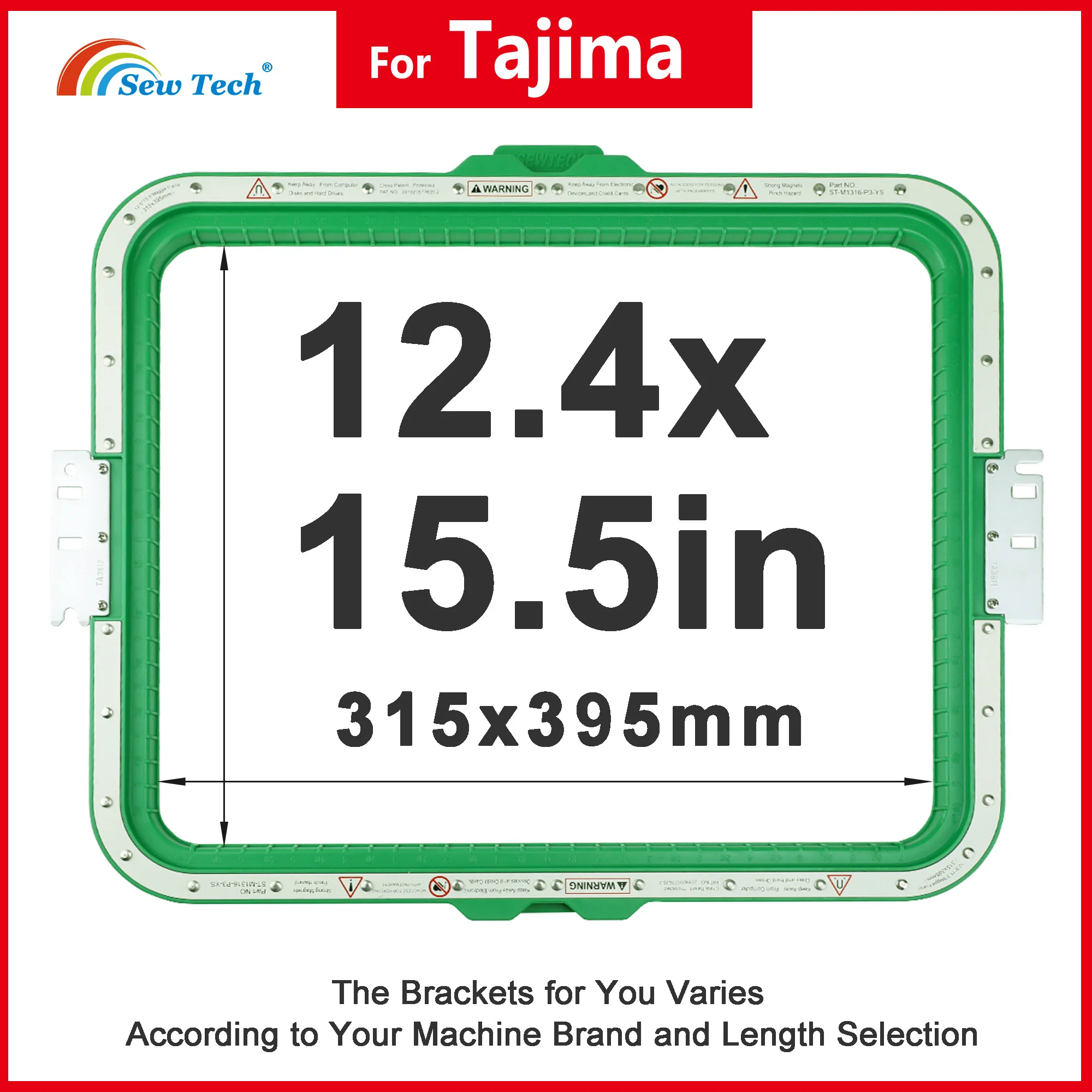 Горячая распродажа магнитная вышивальная рамка Tajima Mighty для вышивальной машины TFMX-C1501