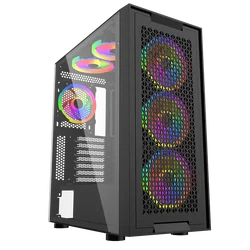 Powercase High Quality pc case Gaming pc cabinet gaming  Acrylic Gaming Computer Towers Case Spcc E-atx   Computer