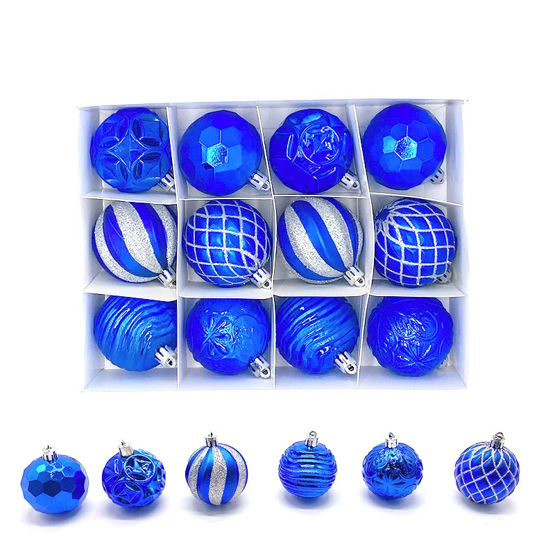 
New Product Wholesale Christmas Ball 12 pcs 5cm Christmas Tree Decoration Balls 