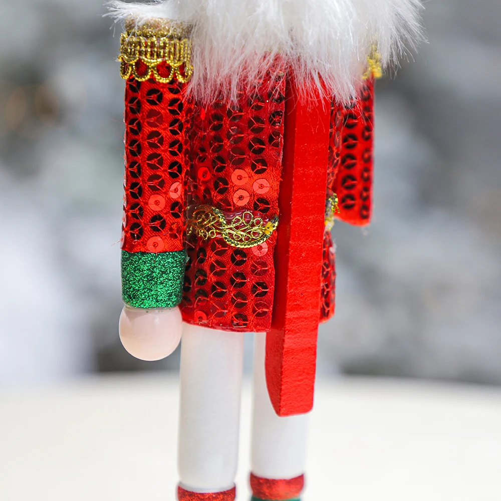 New Xmas Painting Christmas Crafts Gifts Christmas Nutcracker Soldier Wooden Christmas Decorations