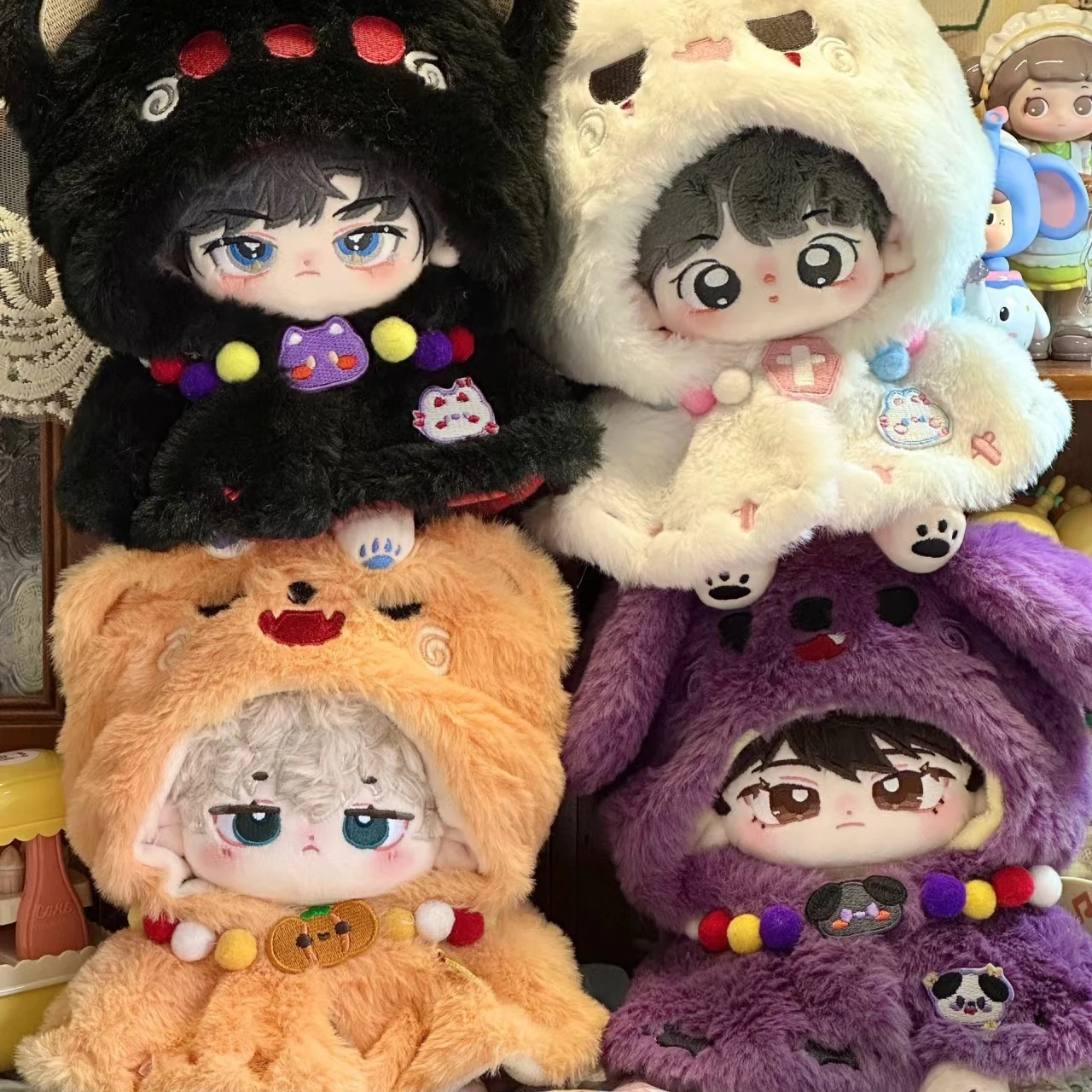 Low MOQ custom 10cm 20cm 30cm kpop doll manufacturers custom outfit cloth and accessories key chian soft toy dolls