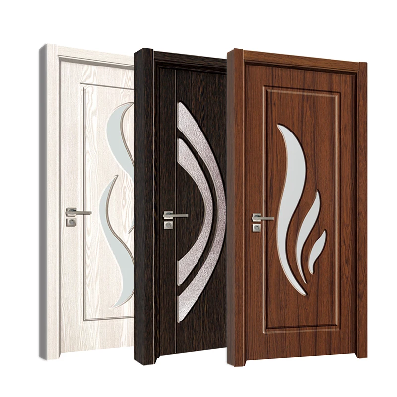 
wooden room door swing pvc laminated door wood interior 