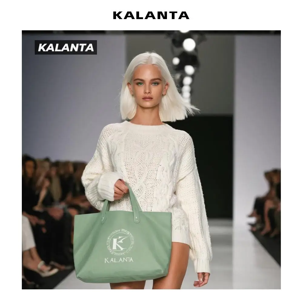 KALANTA  second juice on wheels coconut branded used matching straw satchel bags hand rolling women bale bag laptop