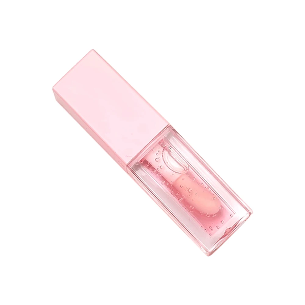 Private Label OEM Multicolor Plant transparent plump Birds Of Paradise Liquid Clear glass Lip gloss