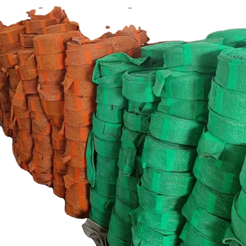 kitchen cleaning wire inside fabric scrub cloth steel wire mesh scallion cloth sponge pad