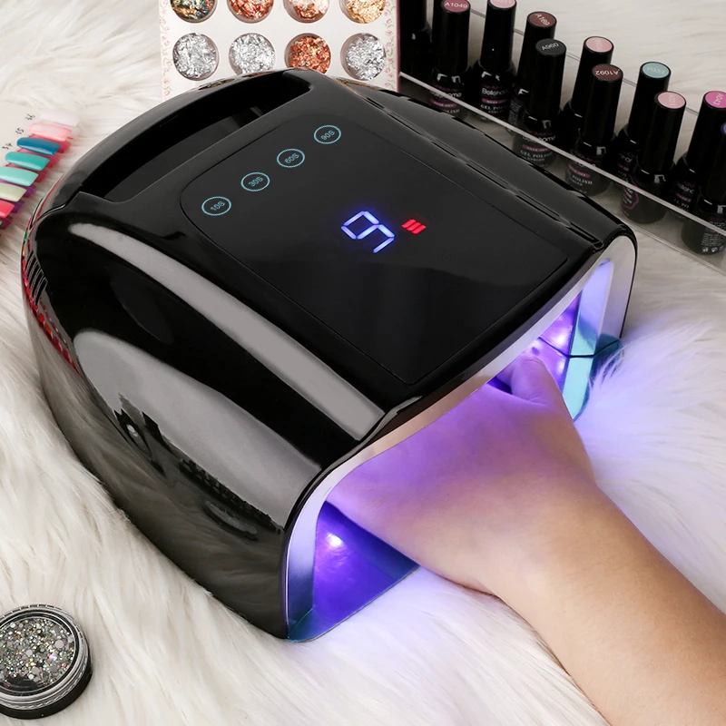 New Arrival 96W pro cure wireless dual light rechargeable cordless sun uv led gel dryer nail lamp for salon manicure
