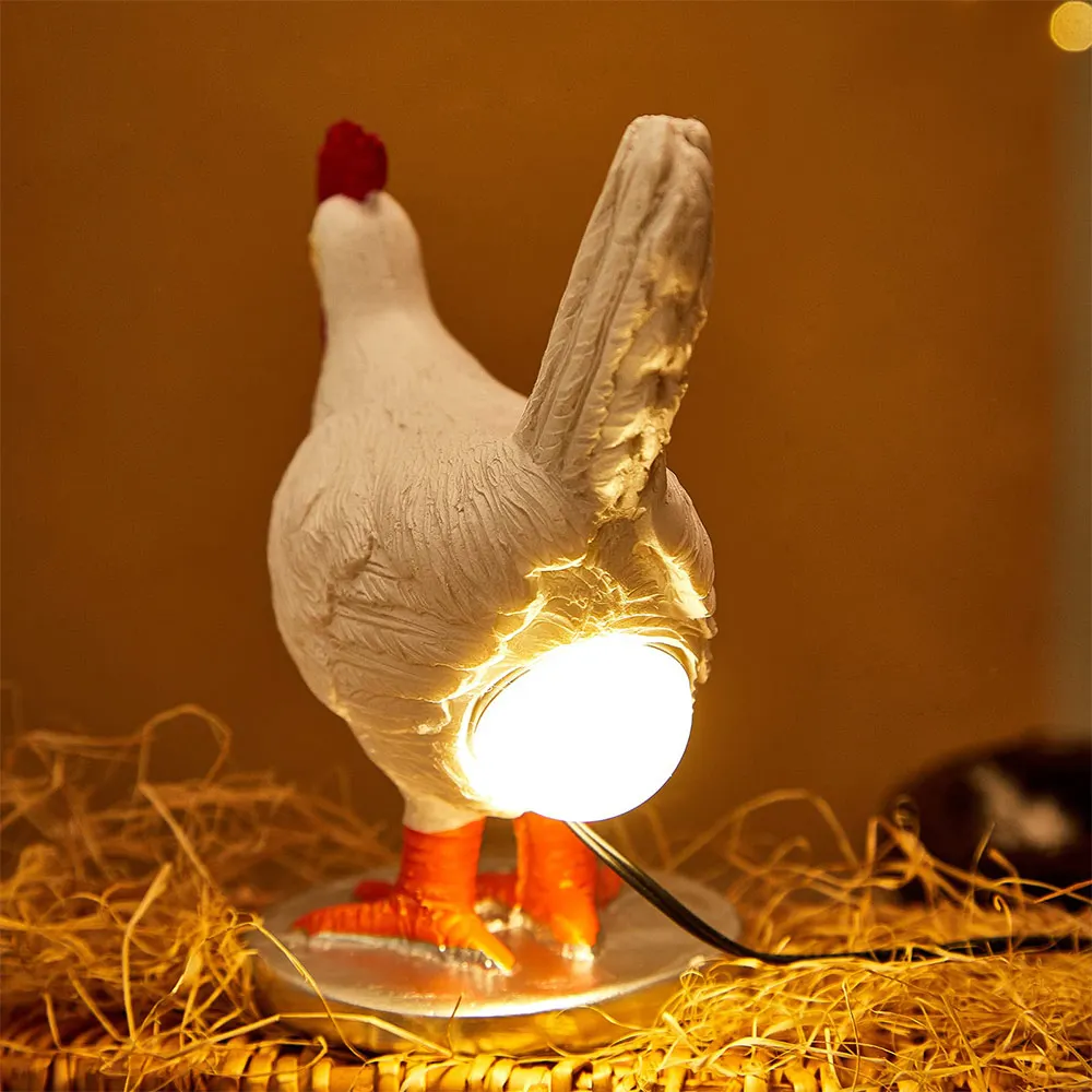Interesting 3D Hen Lays Eggs Shaped LED USB Powered Table Lamp, Night Light for Birthday Gifts