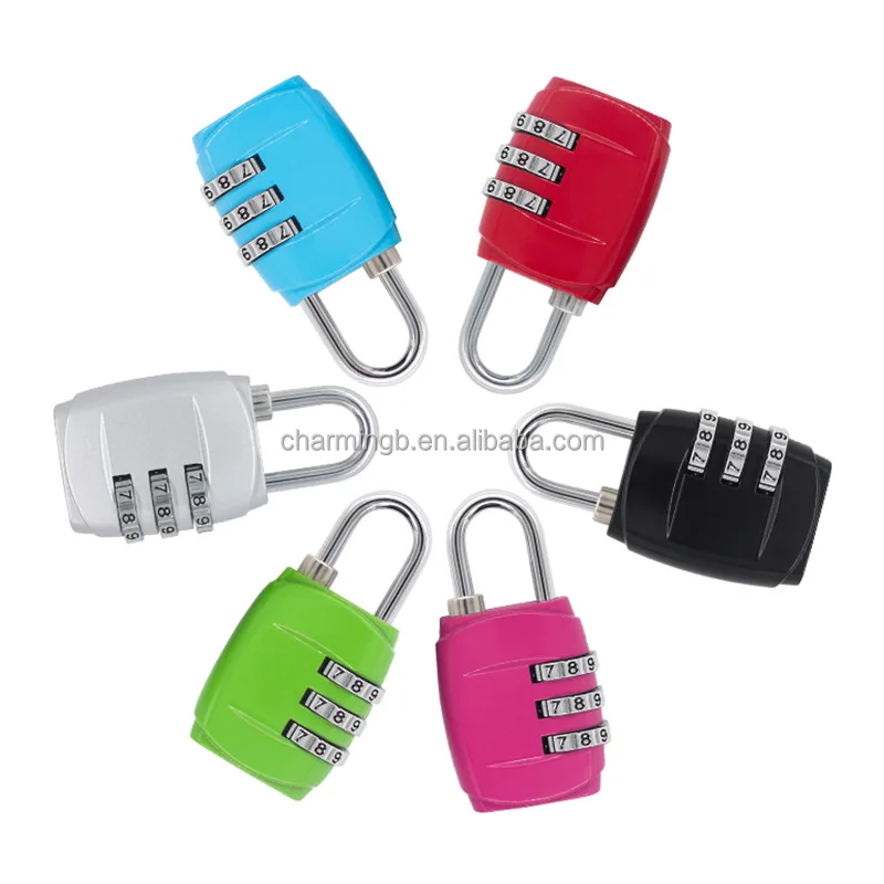 Digit Waterproof Padlock, Zinc Alloy Outdoor Keyless Resettable Travel Luggage Locks for Backpack, Gym Locker, Hasp, Fence, Gate