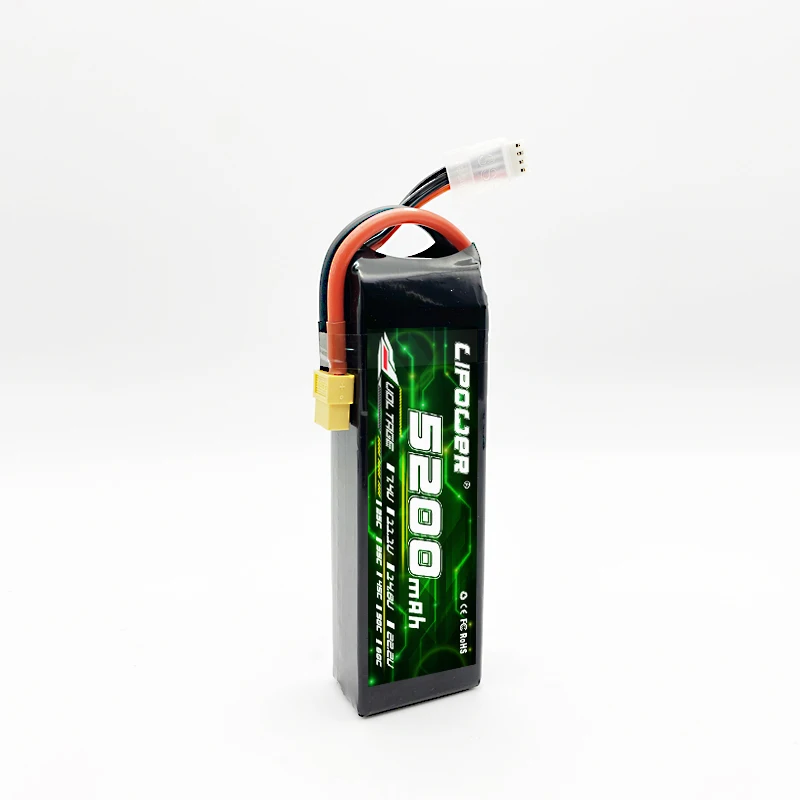 Lipower FPV Drone Battery 5200/6000/7000/8000/9000/10000/12000/16000mAh 22.2V 6S 75/100C Lipo batteries for FPV Multi-axis drone