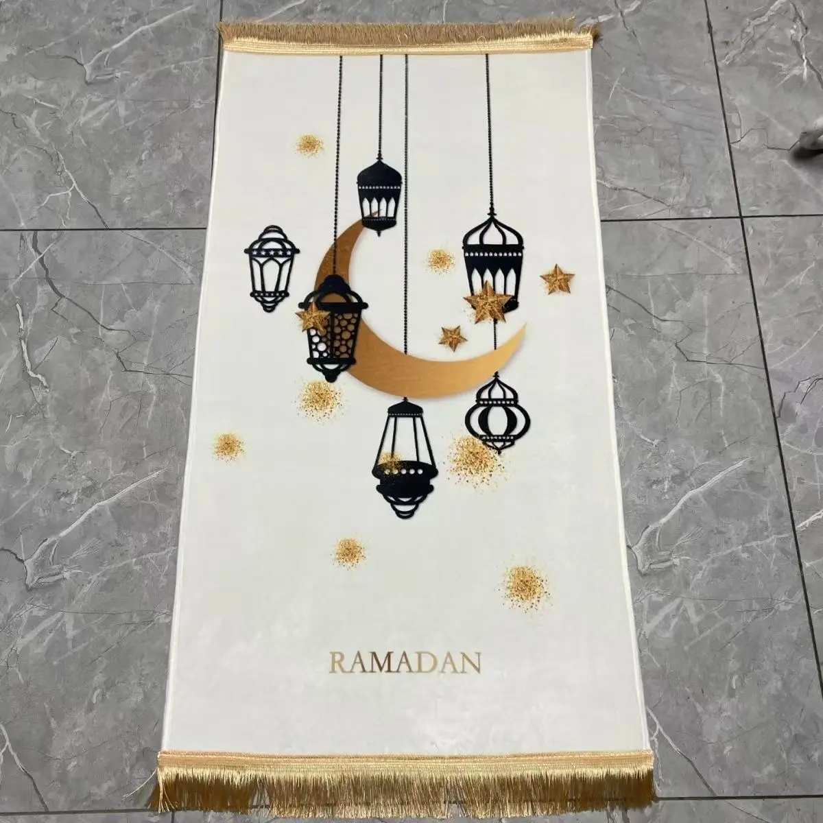 Исламский ковер молитвы намаз ИД подарок мультфильм смешанный дизайн 65x115 см Арабский детский молитвенный коврик