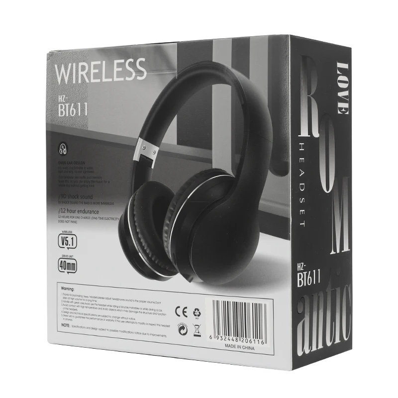 Somostel Headphone,Romantico auriculares inalambricos BT Gradient Earphone para telefono movil/Tablets/Ordenado