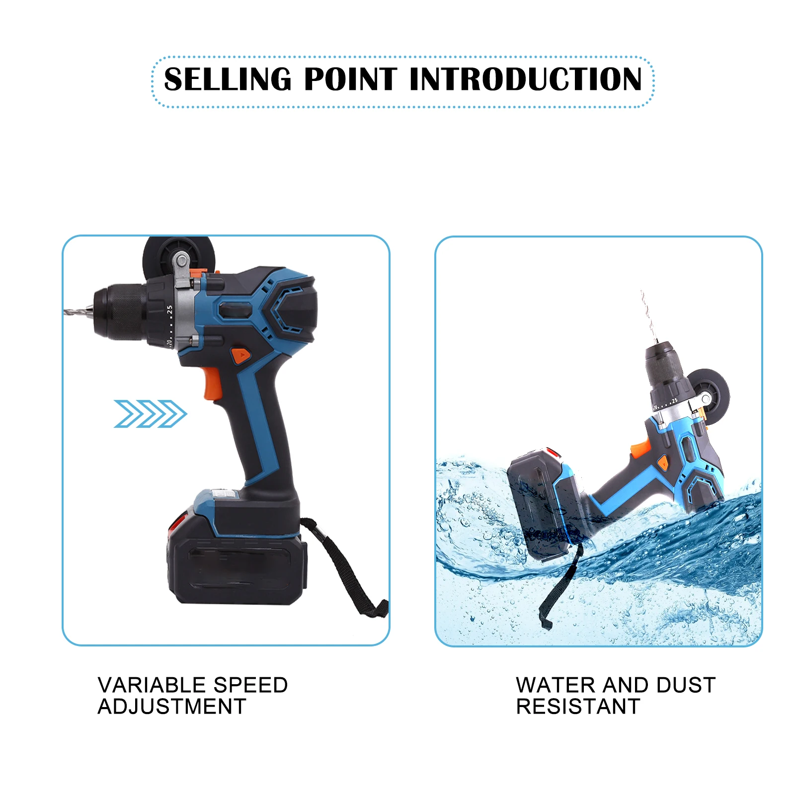 Industrial cordless drill screwdriver with hammer china hand tools cordless screwdriver 20v for screwing