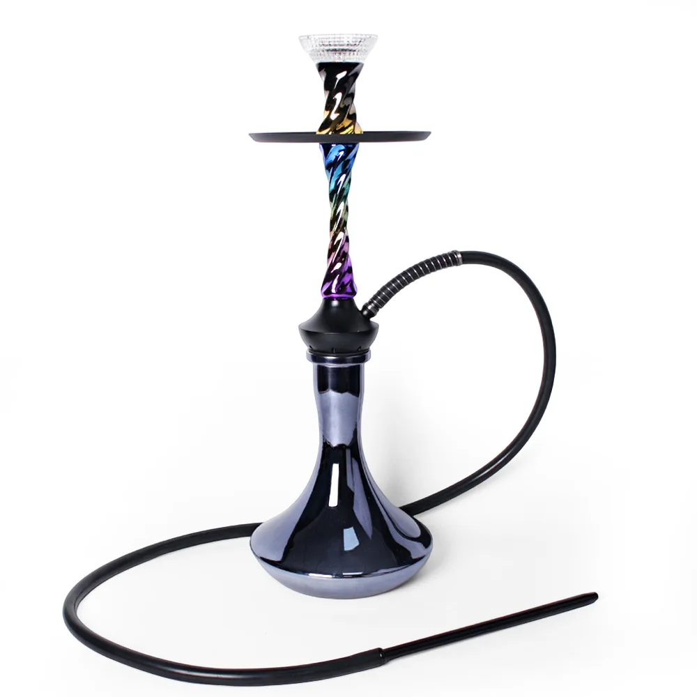 Factory Wholesale cheap New colorful exquisite twist shape arab hookah shisha with large new grainshisha tobacco