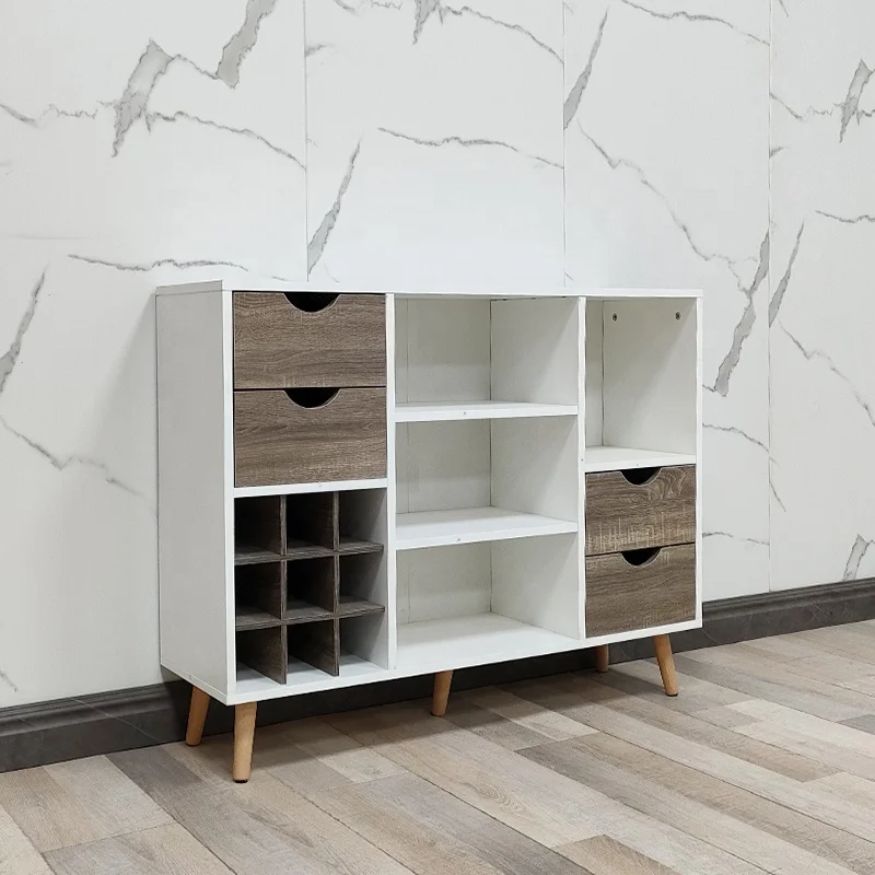 Modern Living Room Furniture White wine cabinet Mini Corner Home Coffee Wine Bar Cabinet  Coffee Wine Bar Cabinet