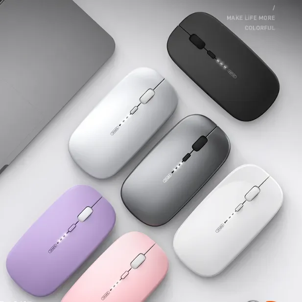 INPHIC M1P Wireless Mouse, 2.4G Silent Rechargeable Computer Wireless, Ultra Slim 1600 DPI USB Portable Mouse for Laptop PC