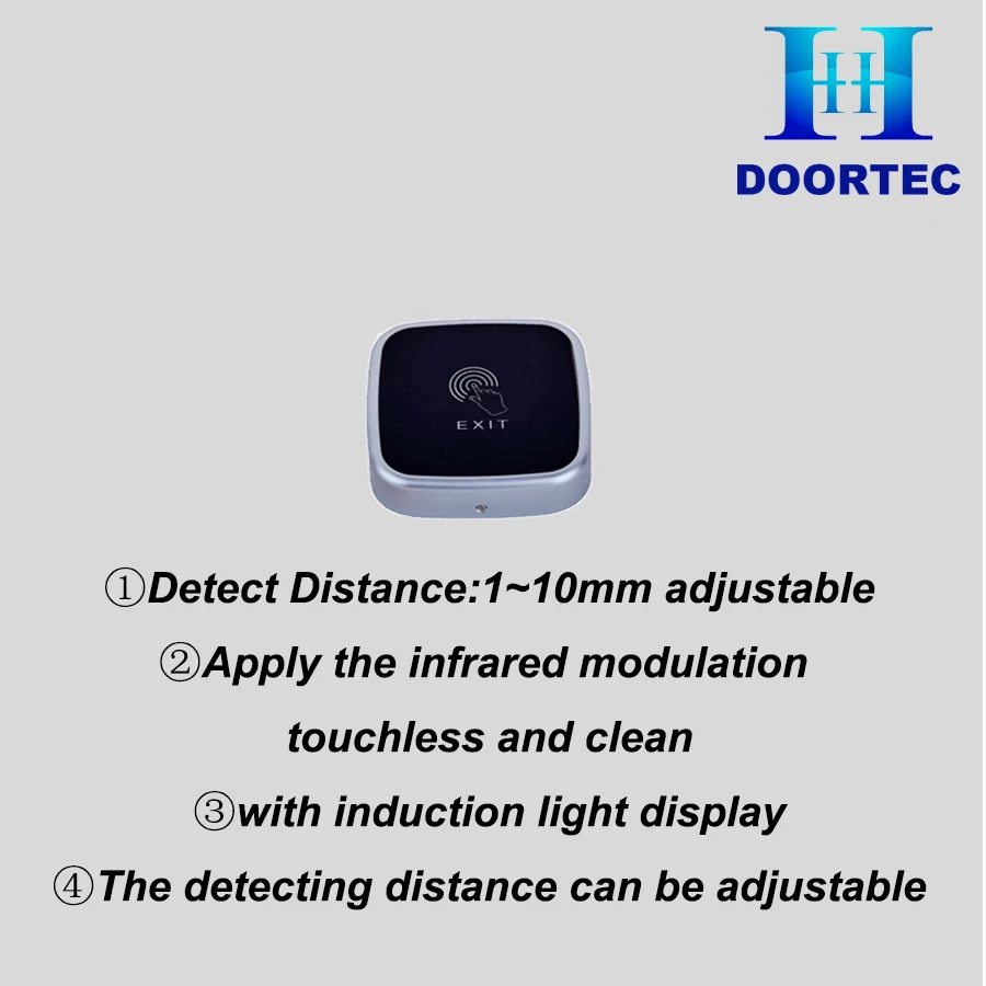 Система доступа Doortec PB15 Проводной инфракрасный ручной сенсорный переключатель автоматические дверные