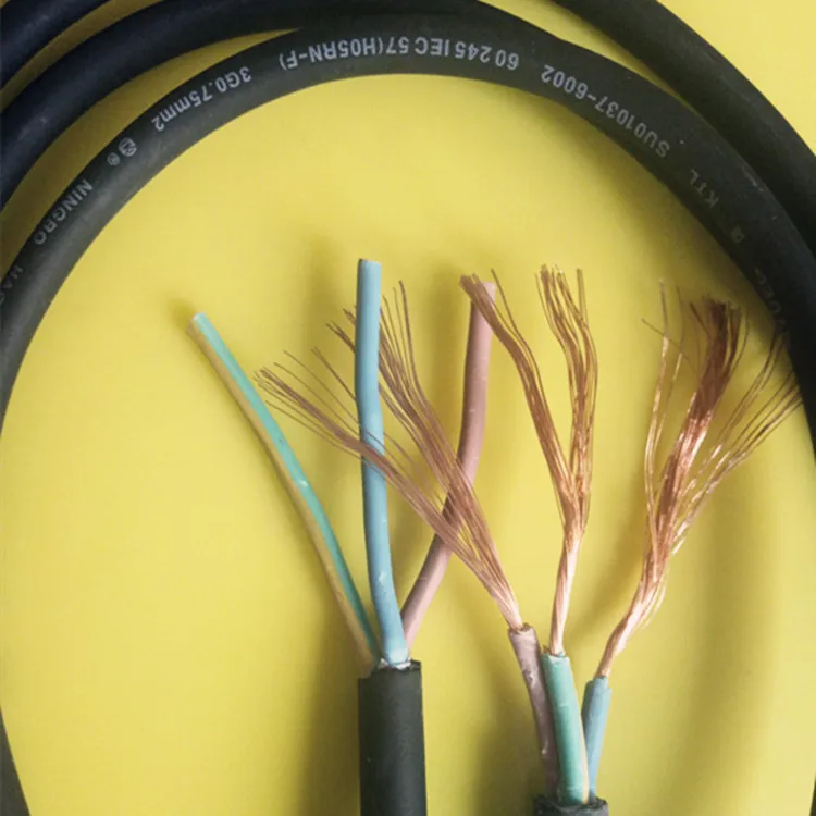 Factory Price H03RN-F H05RN-F H07RN-f VDE Power 3X1.5 3X2.5 3X3.5 mm2 Flexible Flat Rubber Electrical Cable