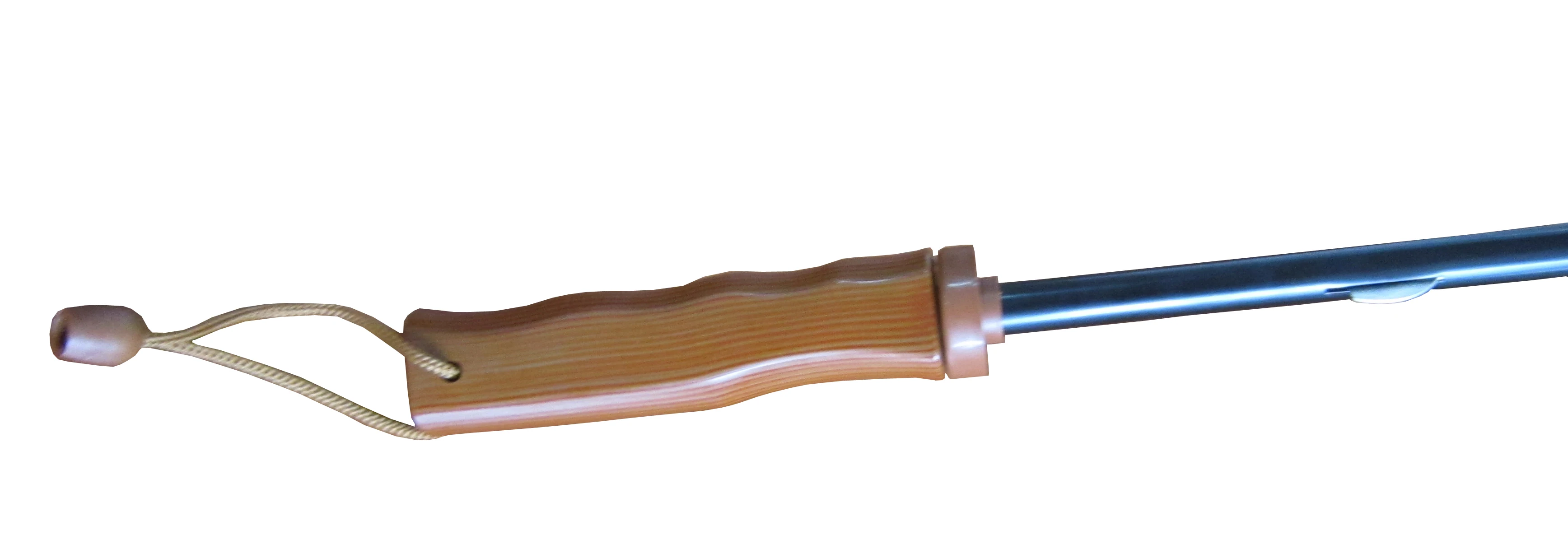 60cm *8k polyester printing leaves wood handle manual open straight umbrella