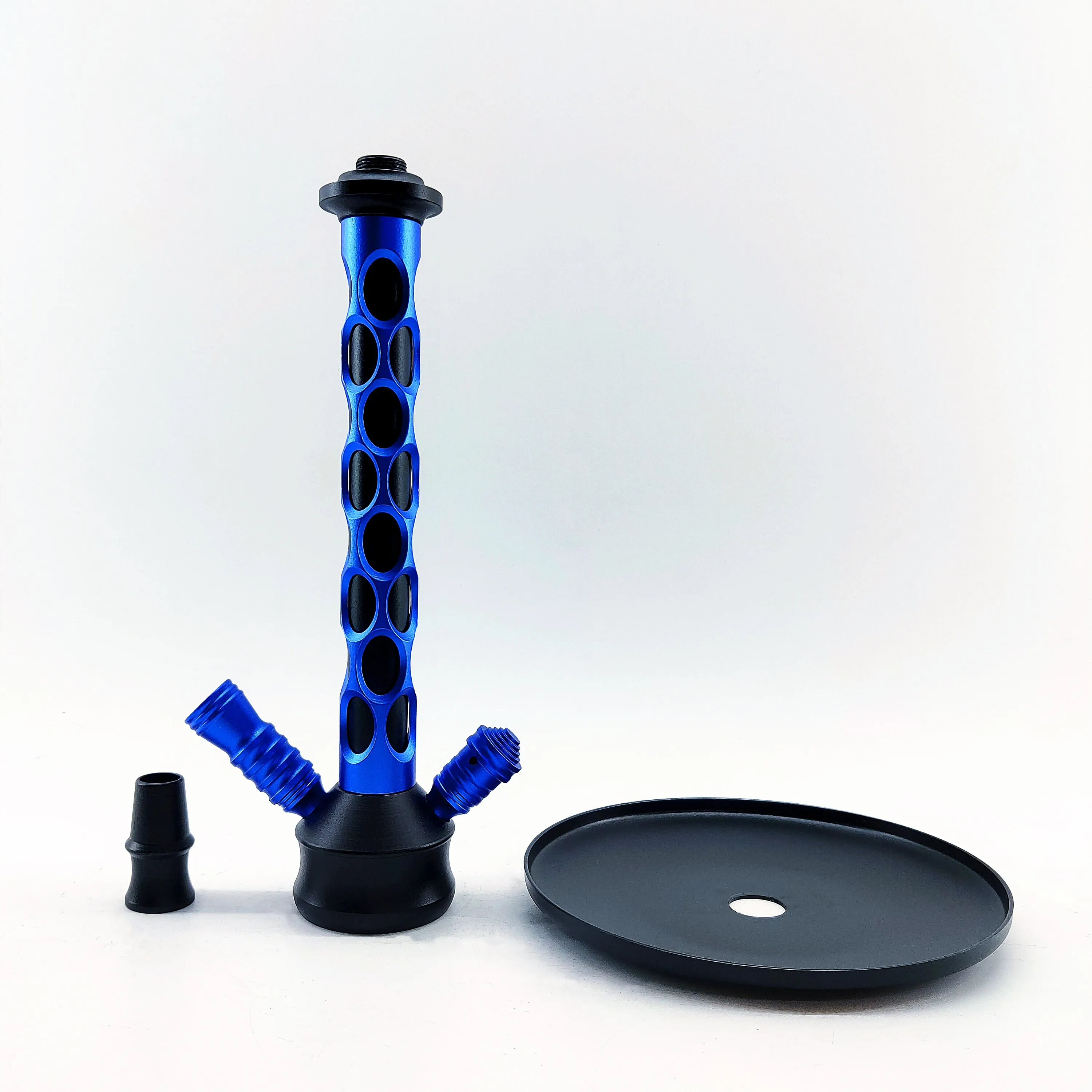 China Supplier blue bottom German style glass narguile shesha hookah shisha base