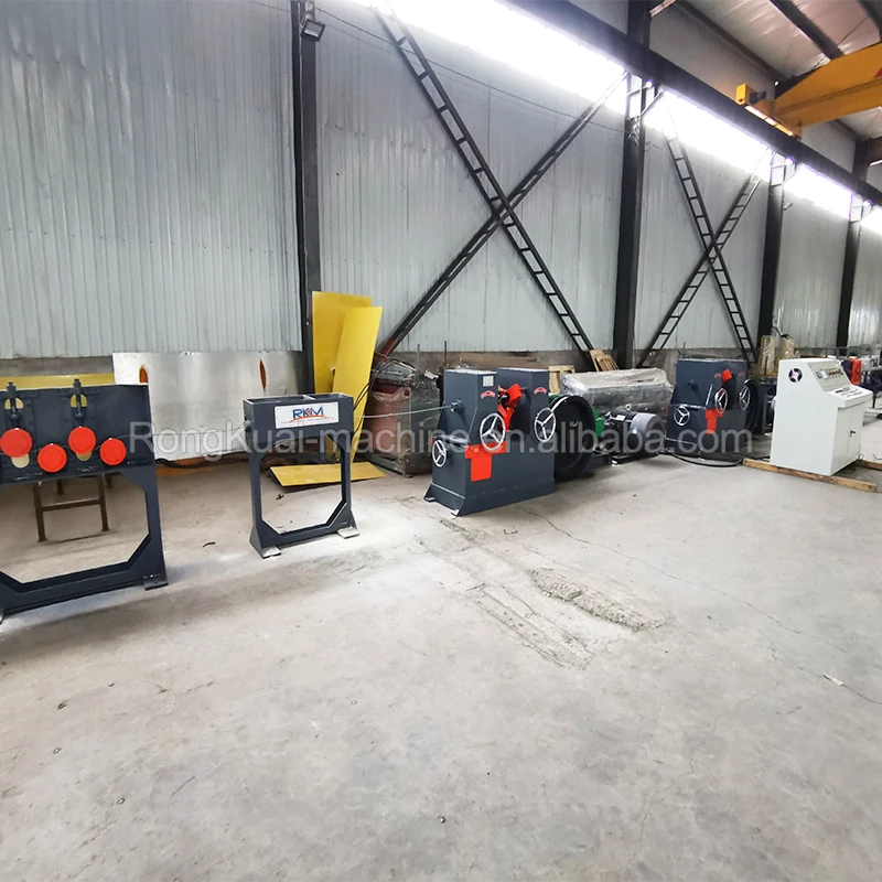 Ribbed wire cold rolling wire drawing machine