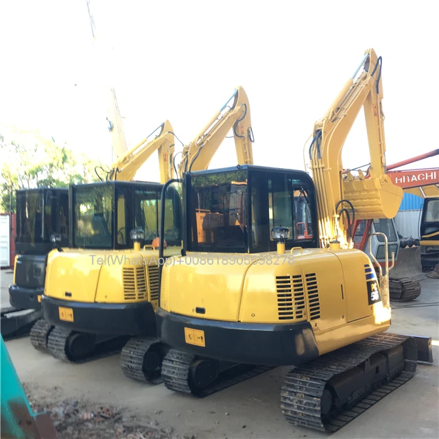 Japanese Original Used Komatsu PC56-7 Excavator with Yanmar Engine Low Price Secondhand Komatsu PC56-7 Pump Gearbox & Motor Sale