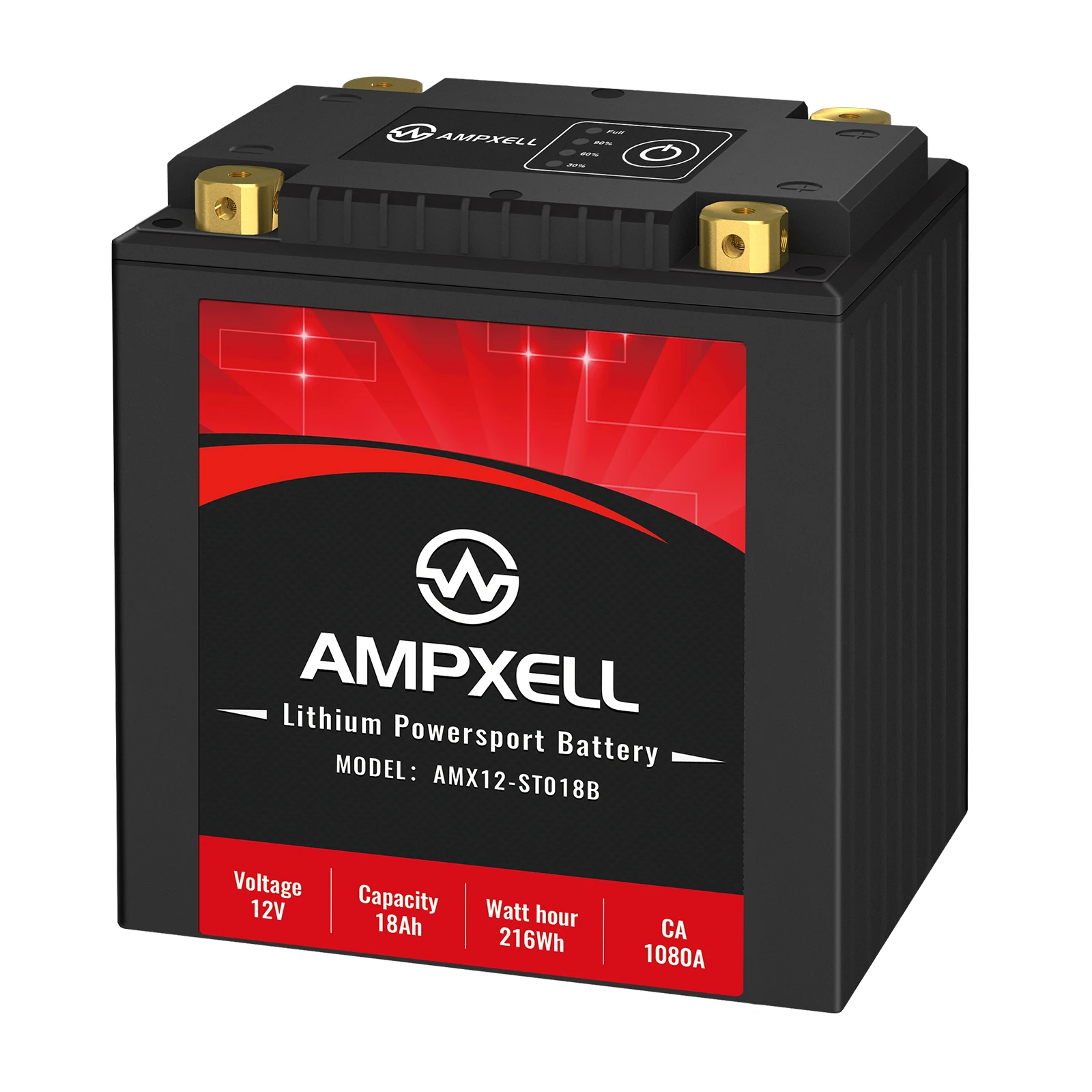 Motorcycle starter battery 12V Starter lithium  battery CCA1080 18Ah LiFePO4 battery car starter